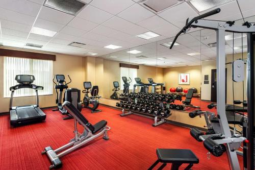 a gym with lots of exercise equipment in a room at Hyatt Place San Diego-Vista/Carlsbad in Vista