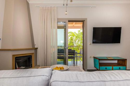 Postel nebo postele na pokoji v ubytování Karya Villas
