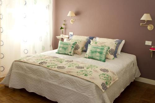 Katil atau katil-katil dalam bilik di Hosteria Mi Casa en la Sierra