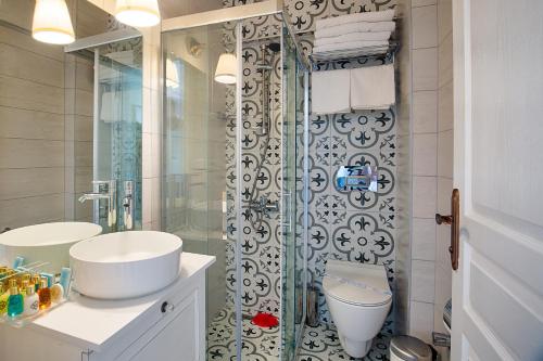 Koupelna v ubytování Alaçatı Private Hotel