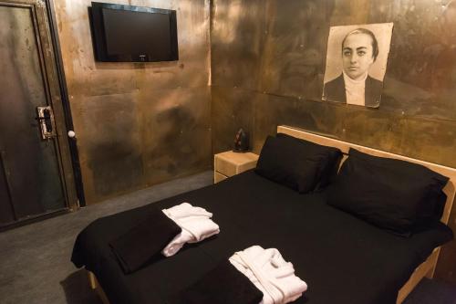TV a/nebo společenská místnost v ubytování ALCATRAZ JAIL-HOSTEL