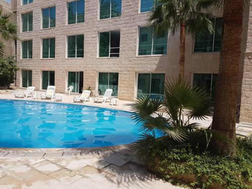 Bazén v ubytování Petra Palace Hotel nebo v jeho okolí