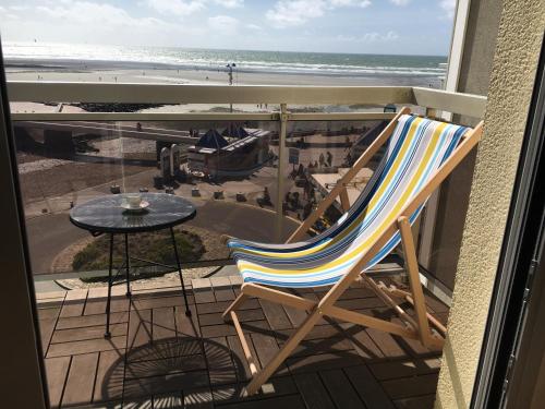 Balkón nebo terasa v ubytování Le Wim'heureux Plage
