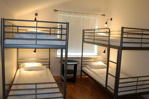 RIBO Apartment Riksgränsen tesisinde bir ranza yatağı veya ranza yatakları