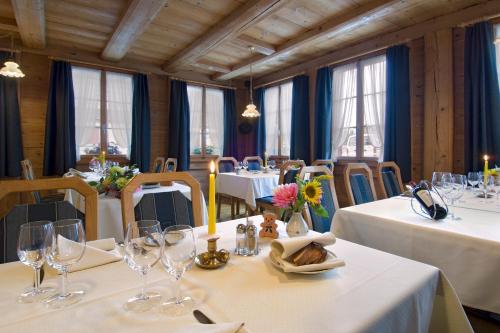 ห้องอาหารหรือที่รับประทานอาหารของ Hotel Bären
