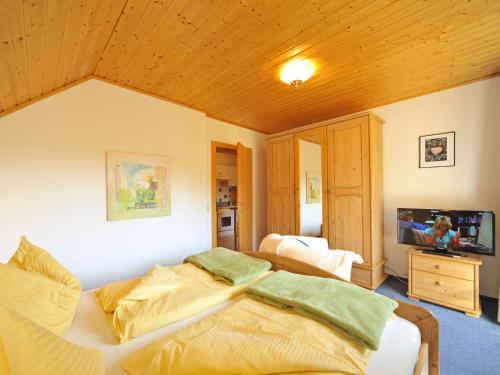 Postel nebo postele na pokoji v ubytování Haus Lindenkreuz