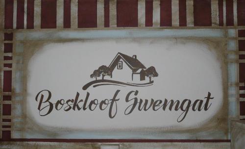 Certifikát, hodnocení, plakát nebo jiný dokument vystavený v ubytování Boskloof Swemgat