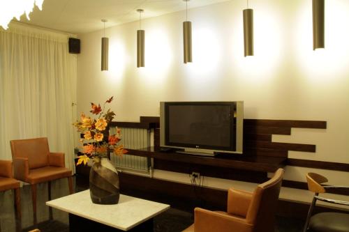 Телевизор и/или развлекательный центр в Hotel Crillon Mendoza
