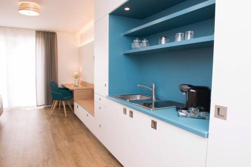 Η κουζίνα ή μικρή κουζίνα στο Boardinghouse am Teuto