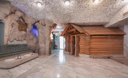 Koupelna v ubytování Tsunami Spa Hotel