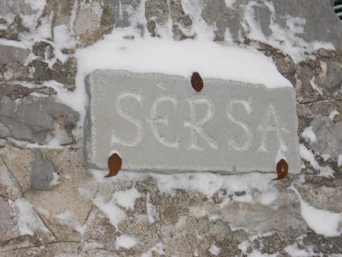 a sign that says spa in the snow at Casa Quaratica in Riccò del Golfo di Spezia