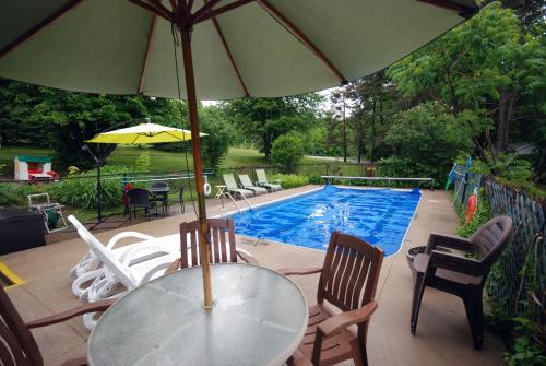 The swimming pool at or close to Ogopogo Resort