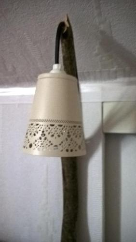 a lamp that is attached to a toilet at Les Nids de Mesanges Chambre d'hôtes in Selonnet
