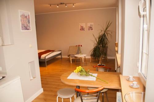 Posteľ alebo postele v izbe v ubytovaní Apartament - Old Town Studio