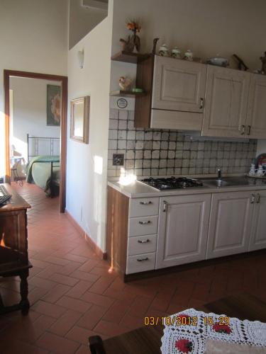 Dapur atau dapur kecil di Agriturismo Conca Verde