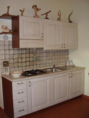 Dapur atau dapur kecil di Agriturismo Conca Verde