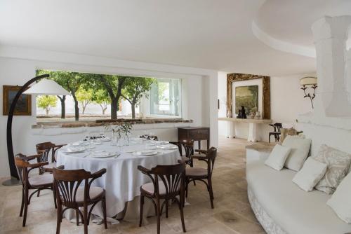 Ruang duduk di Masseria Il Melograno