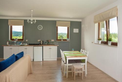Kuchyňa alebo kuchynka v ubytovaní Apartamenty w Gorach Stolowych
