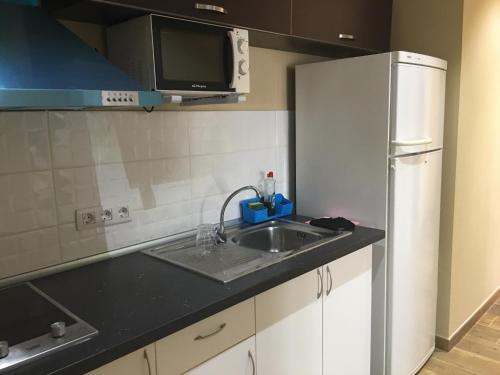 Η κουζίνα ή μικρή κουζίνα στο Casa Campillo, Habitaciones Individuales