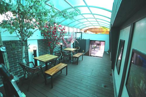 En balkong eller terrasse på Must Stay Hotel Myeongdong