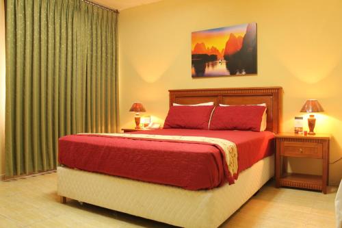 Posteľ alebo postele v izbe v ubytovaní Mirador Hotel