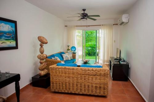 Χώρος καθιστικού στο Cocotal Bavaro Apartments