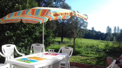 Zahrada ubytování L'oriere des Bois