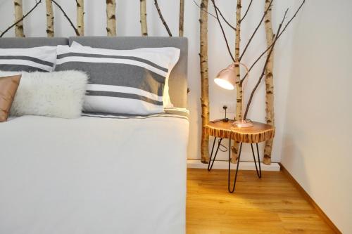 Cama o camas de una habitación en Apartmaji 43