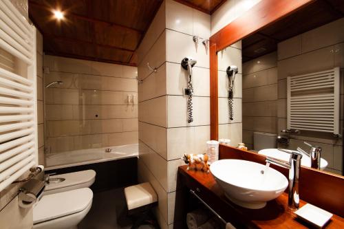 Koupelna v ubytování Hotel Ciria