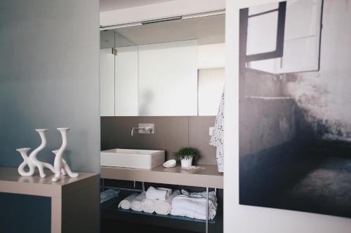 Koupelna v ubytování Le Nove Hotel
