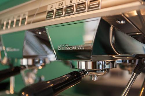 a close up of a machine with a screen at Winederful Hostel & Café in Logroño