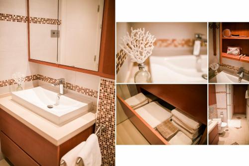 Ένα μπάνιο στο Apartment Monte Del Moro