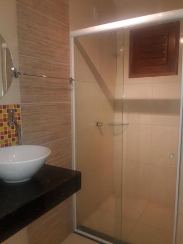 Ванная комната в Chalés 4 Estações