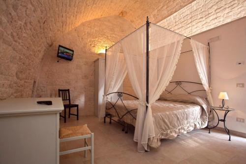 Postel nebo postele na pokoji v ubytování Agriturismo Masseria Casa Busciana