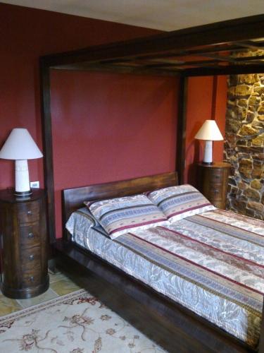 Postel nebo postele na pokoji v ubytování Casona Los Gamonales