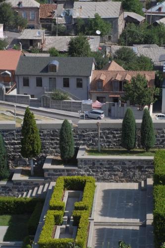 a view of a park with bushes and trees at Light House Old City in Akhaltsikhe