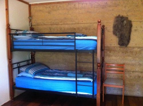 a bunk bed with two bunk beds in a room at Windrose B&B in Denmark