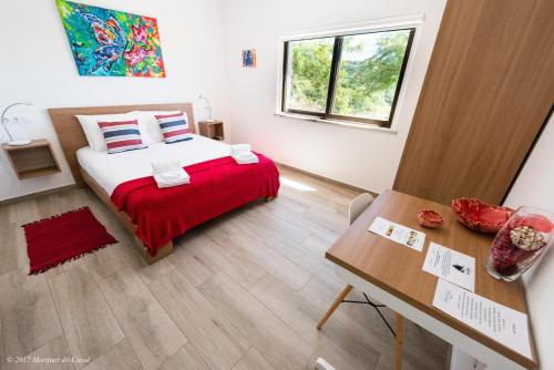 Postel nebo postele na pokoji v ubytování Infusion