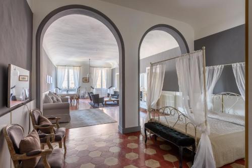 Гостиная зона в La Terrazza Sul Campo-Rooms Only