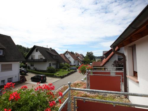 a view from the balcony of a house at Hotel Klosterbräustuben in Zell am Harmersbach