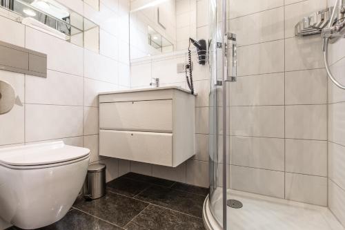 Ein Badezimmer in der Unterkunft Adelhoff