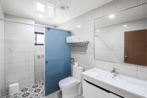 Koupelna v ubytování Bo Heng B&B