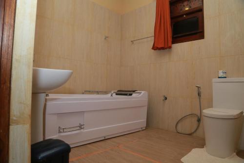 Koupelna v ubytování Hotel Sanmark