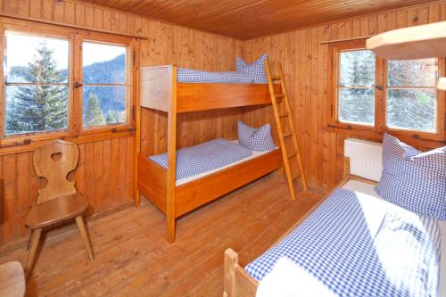Krevet ili kreveti na sprat u jedinici u okviru objekta Wannenkopfhütte