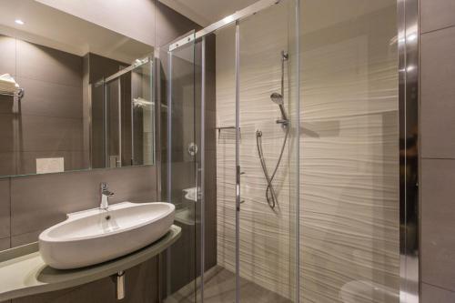 Et badeværelse på Hotel Internazionale