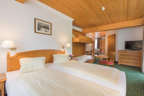 Cama o camas de una habitación en Hotel Niederreiter