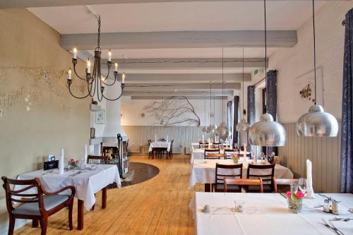 En restaurant eller et andet spisested på Hotel Packhaus