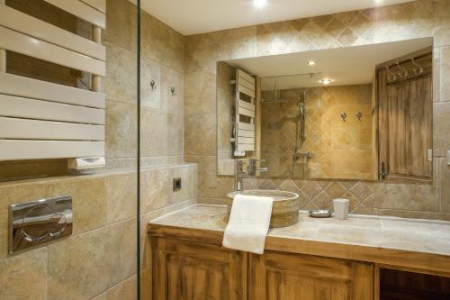 Ένα μπάνιο στο Apartment Majestic 1 - Central Chamonix Haven Mont Blanc