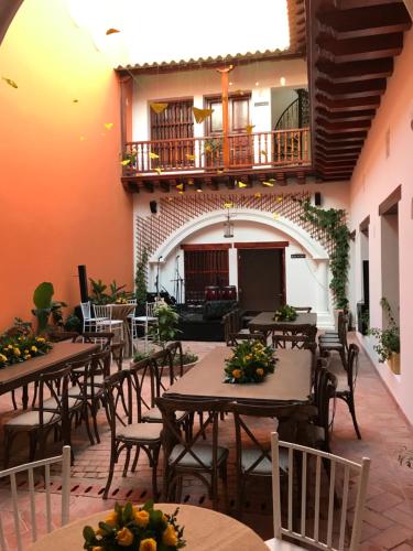 Restaurace v ubytování Casa D´Remedios La Bella Hotel Boutique