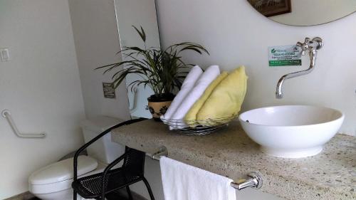 Kylpyhuone majoituspaikassa Hotel Termales Tierra Viva